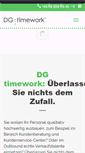 Mobile Screenshot of dg-timework.de