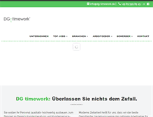 Tablet Screenshot of dg-timework.de